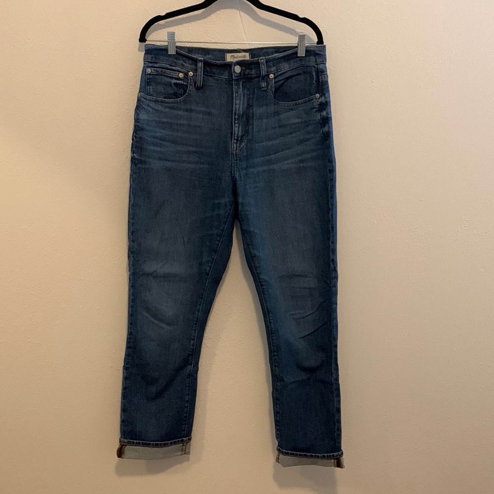 Madewell slim boyfriend high-rise jeans